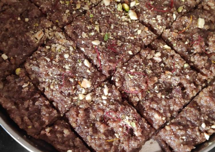 Steps to Make Perfect Walnut dry fruit mithai