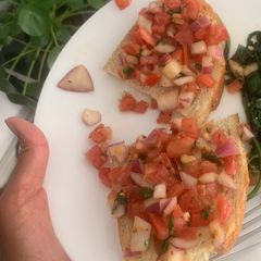 A picture of Simple bruschetta.