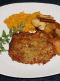 Pork Cutlets with Sweet Potato Purée and Caramelized Apples - Jon Style