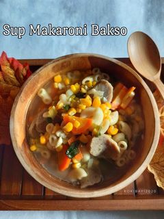 Foto resep Sup Makaroni Bakso