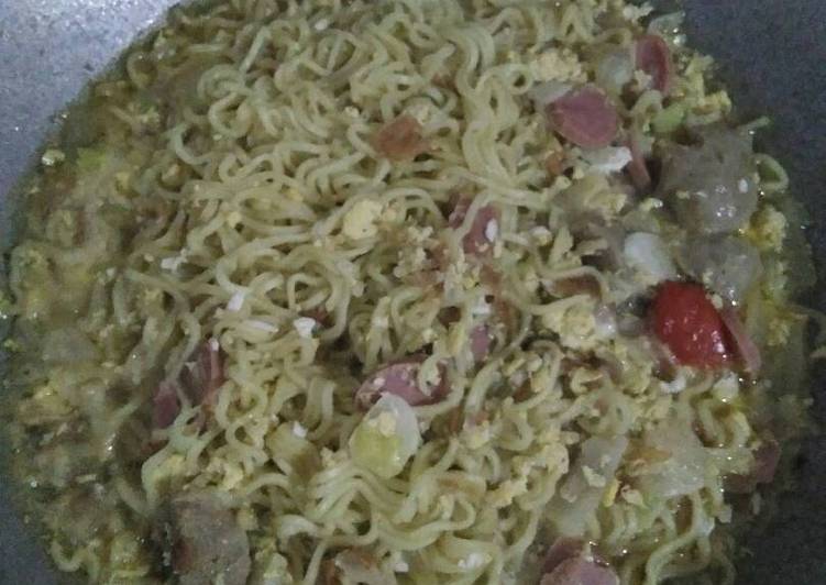 Resep Mie tek tek indomie ayam bawang, Enak