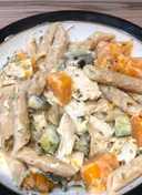 Chicken and butternut squash pasta