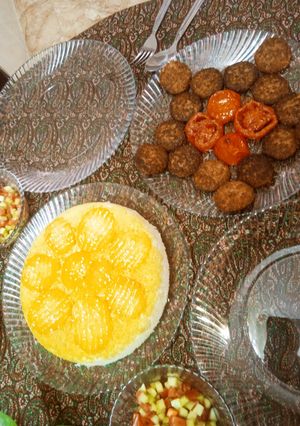 عکسی از دستور شامی گوشت چرخ کرده