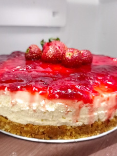 Foto resep Cheese cake selai strawberry no bake