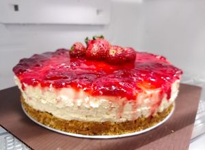 Foto resep Cheese cake selai strawberry no bake