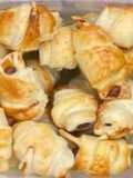 Mini Croissantes de Massa Folhada na Airfryer