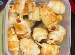 Foto de Mini Croissantes de Massa Folhada na Airfryer