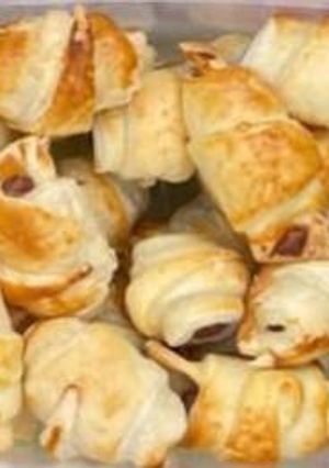 Foto de Mini Croissantes de Massa Folhada na Airfryer