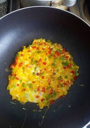 Una foto de Omelette con verduras