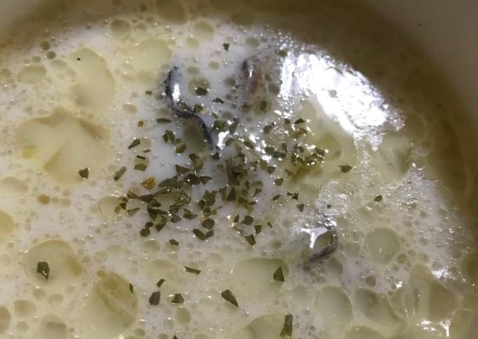 Steps to Prepare Eric Ripert Oyster milk soup