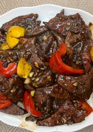 基隆糖醋炒豬肝 的食譜成品照片