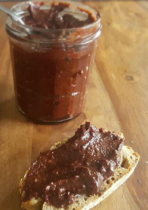 Une photo de Pâte à tartiner au chocolat noir