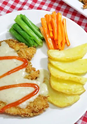 Foto resep Chicken Katsu Creamy Sauce