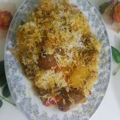 A picture of Beef biryani.