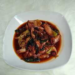 รูปของ Cumi asin saus tiram cabe hijau