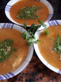 صورة لوصفة شوربة فريك لقسنطينية🌜🌜 امم بنة رمضان 🌜🌜🌜