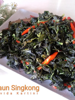 Foto resep Tumis Daun Singkong