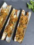 Baked Stuffed Razor Clams