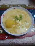 Sopa de olluco con fideos