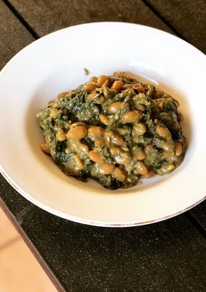 A picture of Curried Yellow Beans and Swiss Chard.