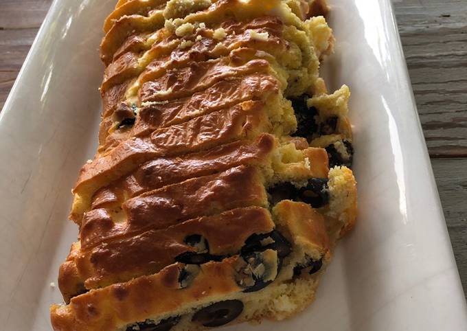 Cake olives noires et feta