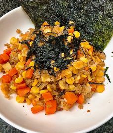 chiên cơm trứng cà rốt