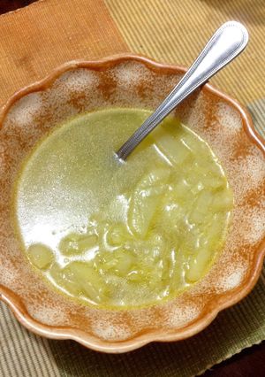 Una foto de Sopa de Poro y Papa