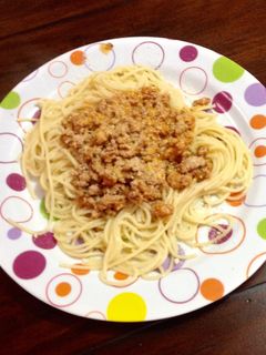 Una foto de Spaghetti a la Boloñesa