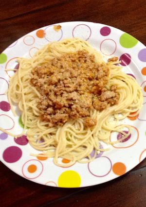 Una foto de Spaghetti a la Boloñesa