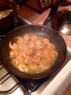 Una foto de Camarones al tequila