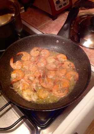 Una foto de Camarones al tequila