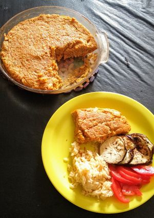Una foto de Soufflé de atún y zanahoria 🐟🥕 (Mucha proteína! 💪)