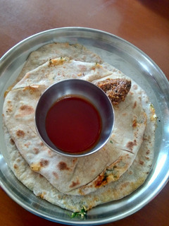 A picture of Paneer roti.