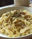Pasta risottata con atún y estragón