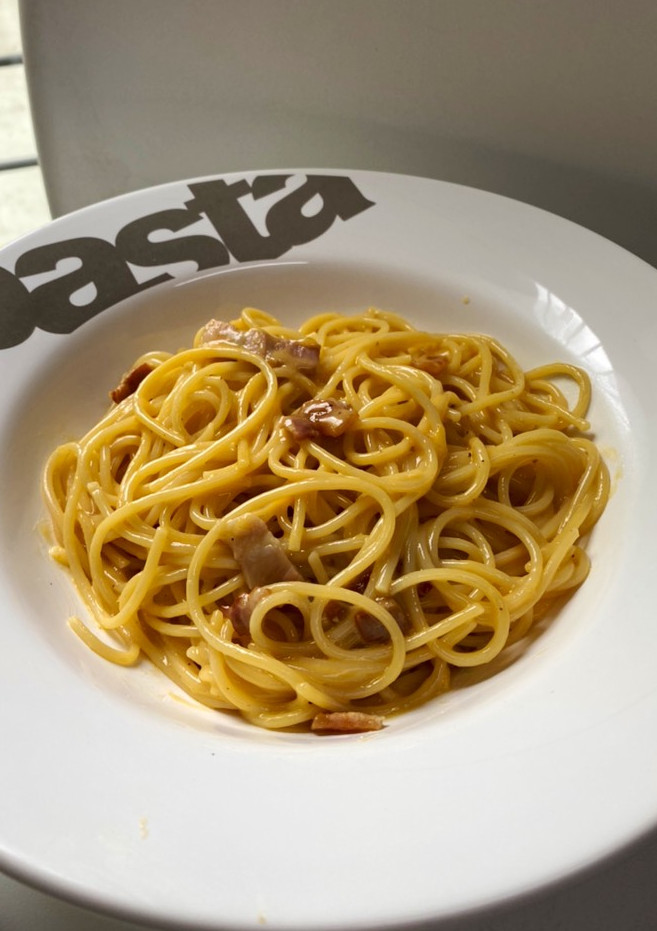Una foto de Spaghetti Carbonara