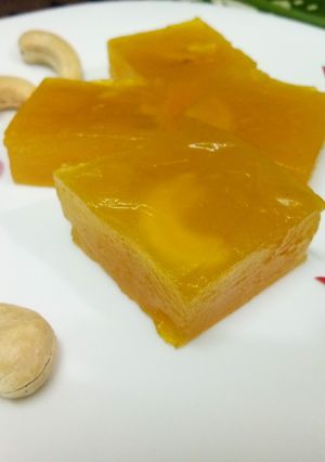 A picture of Muscoth/muscat halwa.