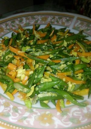 Foto resep Tumis buncis wortel telur