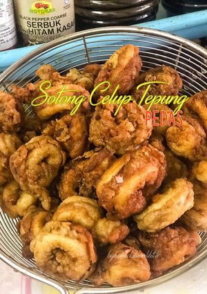 Gambar Sotong Celup Tepung Pedas