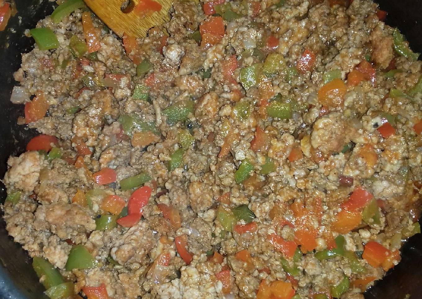 Molida con pimientos