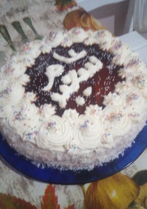 صورة لوصفة طورطة بالكريمة