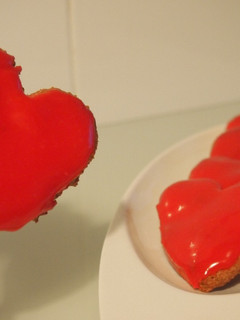 Una foto de Galletas de almendra crujientes para San valentín