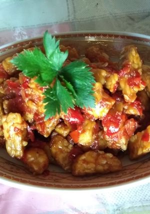 Foto resep Tempe pedas manis