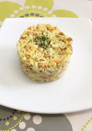 Una foto de Ensalada tres delicias con mayonesa de mostaza
