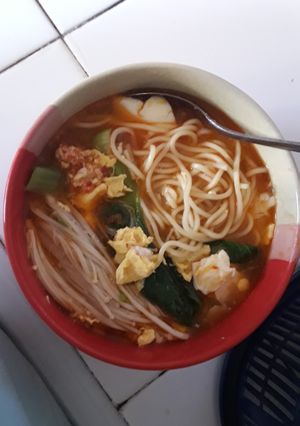 Foto resep Ramen kuah tomyam