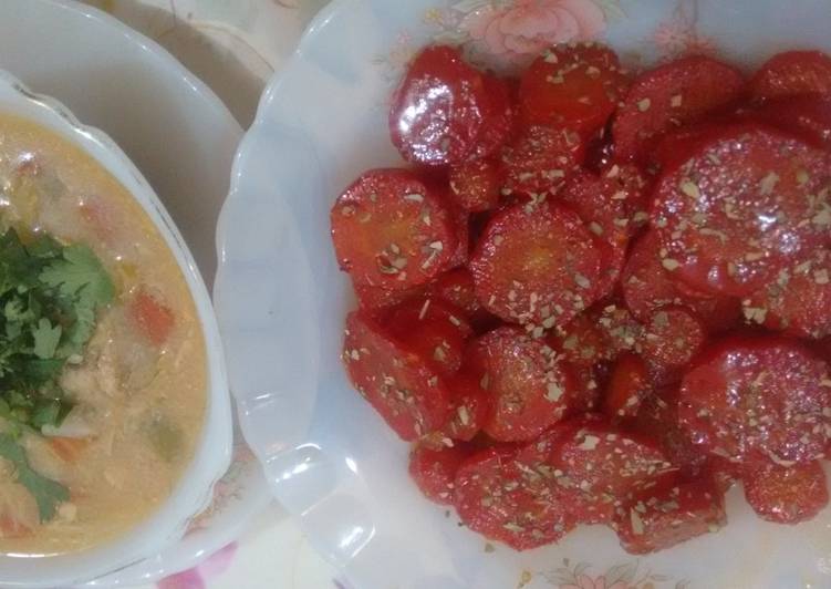 Recipe of Ultimate Honey Grace Carrot with Sehzwan soup