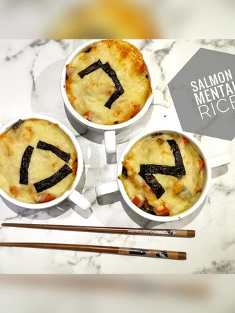 Langkah Mudah untuk Menyiapkan Salmon Mentai Rice/ Shirataki with mozarella Ekonomis Untuk Dijual