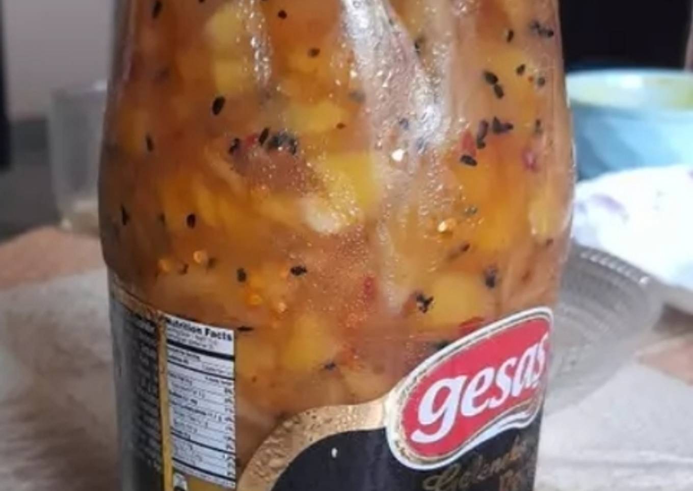 Homemade raw mango sauce