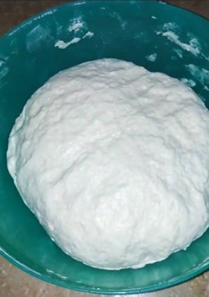 A picture of Eggless pizza dough.
