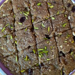 A picture of Khorak (sindhi sweet).