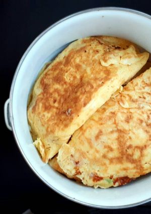Foto resep Omelet Sosis Keju
